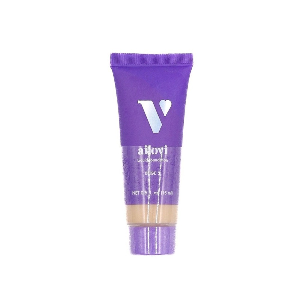 ailovi - Liquid Foundation - Beige 5 - 0.5 fl. oz / 15 ml - SEALED